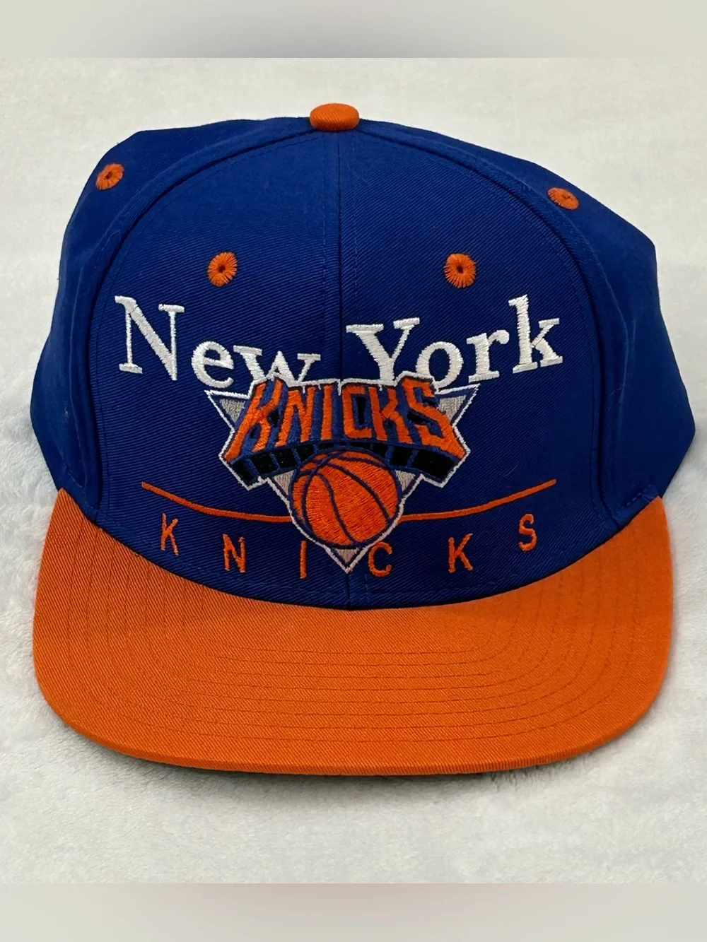 Vintage Y2K Adidas New York NY Knicks NBA Basketball Adjustable SnapBack Hat Cap